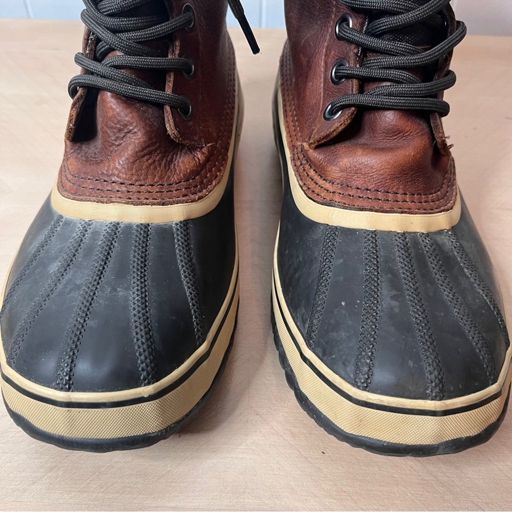 Sorel 1964 Premium Waterproof Handcrafted Winter Boots w Lining Leather Men10 - Picture 3 of 15